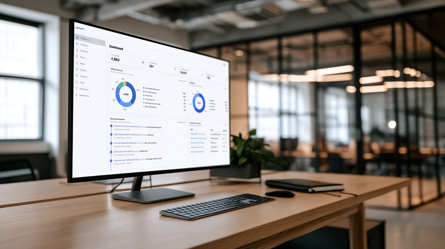 LatticeRF dashboard on a desk monitor